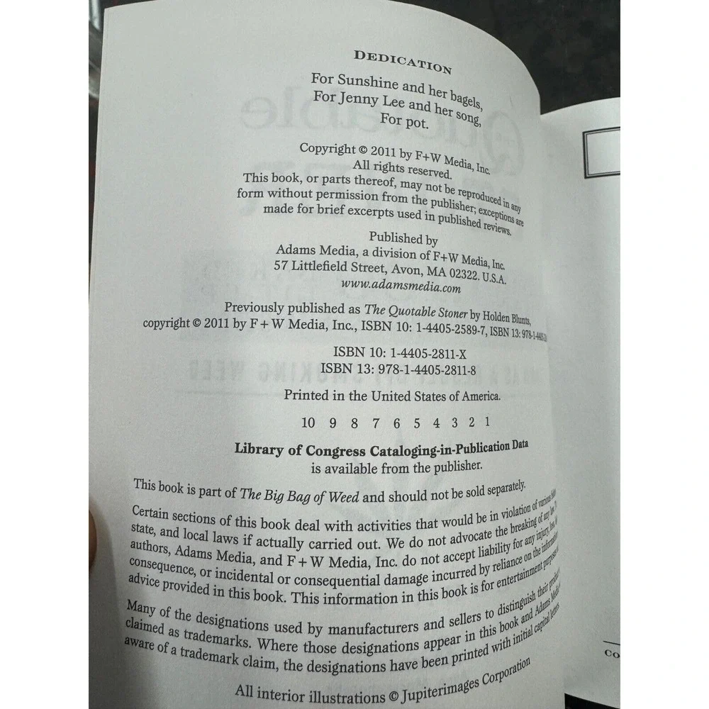 The Quotable Stoner by Holden Blunts Book‎